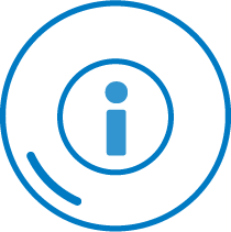 blue information mark icon